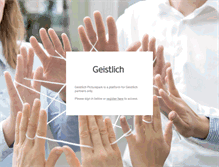 Tablet Screenshot of geistlich.picturepark.com